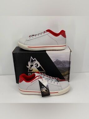 Rocky SR work sneaker composite safety toe white red shoe men new 11 WIDE 11W